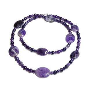 Jay King Long Necklace 36" Amethyst, Purple New Sterling Silver 925